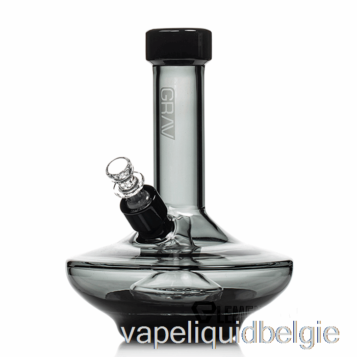 Vape Liquid Grav Kleine Waterpijp Met Brede Basis Rook / Zwarte Accenten